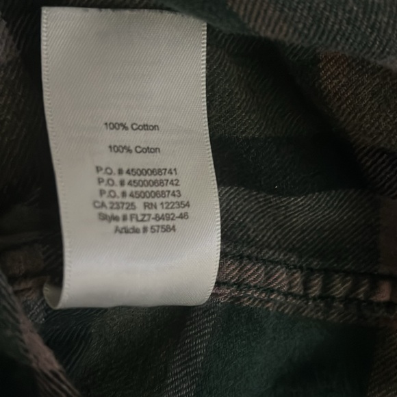 Aritzia Wilfred Flannel Plaid Shirt Dress Size Large - Picture 13 of 13